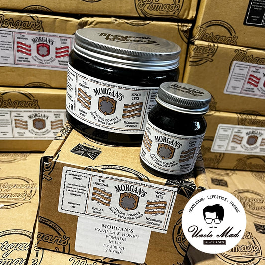 Morgan's 摩根髮油《白標 White Label》 強力定型水洗式髮油 商用裝 500g(蜂蜜香草)