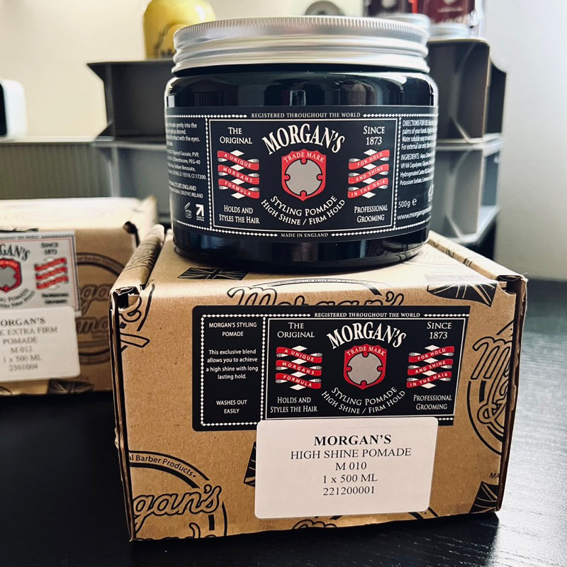 Morgan's 摩根髮油《黑標 Black Label》 高光澤水洗式髮油 商用裝 500g