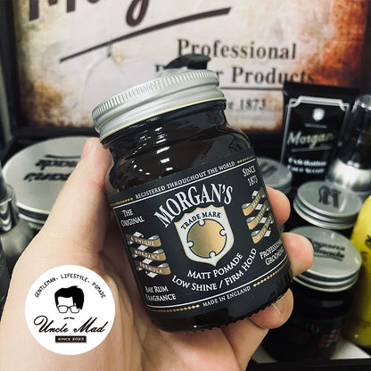 Morgan's 摩根髮油《黑金標 Bay Rum》 霧面定型髮泥 100g