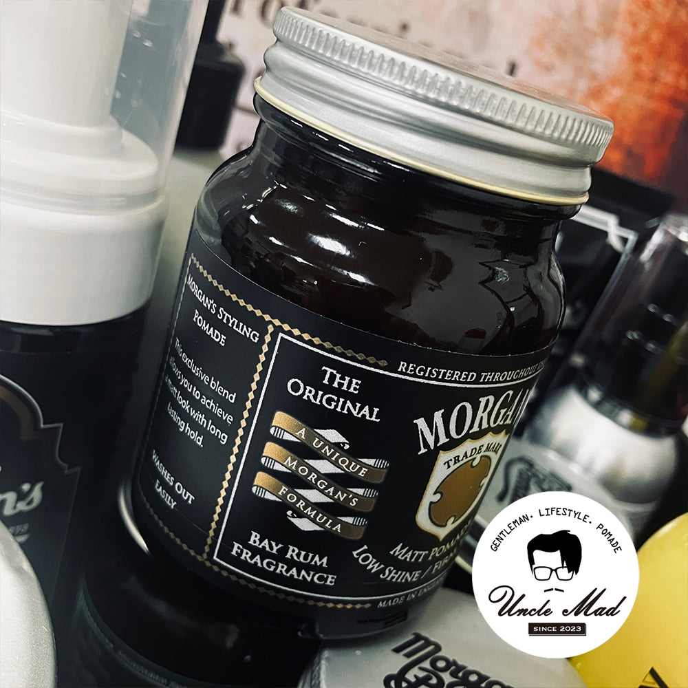 Morgan's 摩根髮油《黑金標 Bay Rum》 霧面定型髮泥 100g