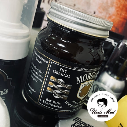 Morgan's 摩根髮油《黑金標 Bay Rum》 霧面定型髮泥 100g