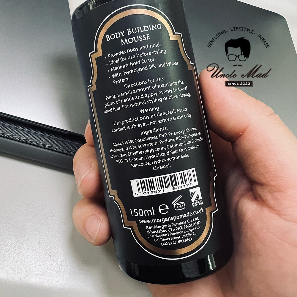 Morgan's 摩根《光澤造型慕斯 Mousse》蓬鬆中定型 150ml