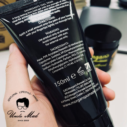 Morgan's 摩根《Gel Wax 立體定型髮膠》絲蛋白滋養 高光澤 125ml