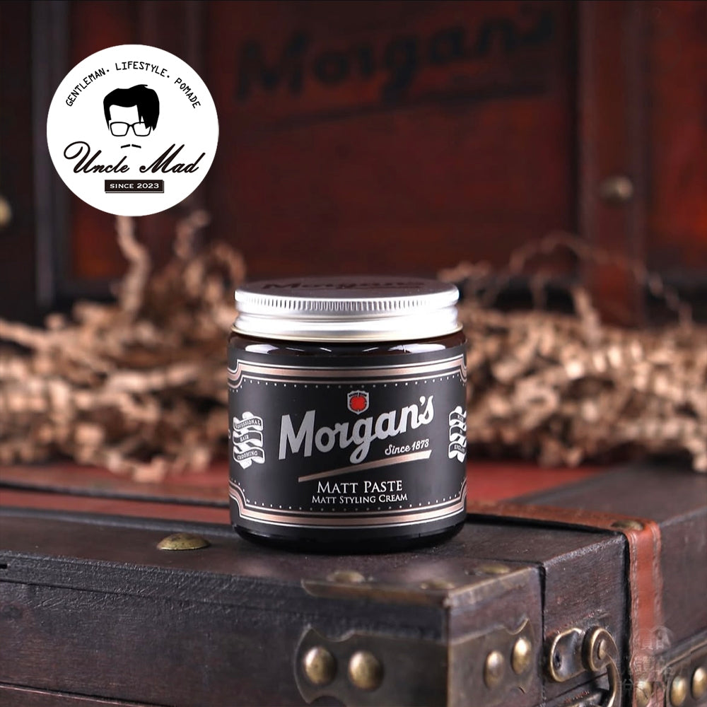 Morgan's 摩根《無光澤髮蠟 Matt Paste》中等定型 霧面自然質感