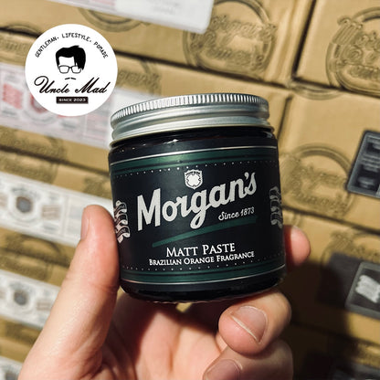 Morgan's 摩根《無光澤髮蠟 Matt Paste》中等定型 霧面自然質感