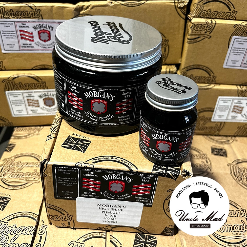 Morgan's 摩根髮油《黑標 Black Label》 高光澤水洗式髮油 商用裝 500g