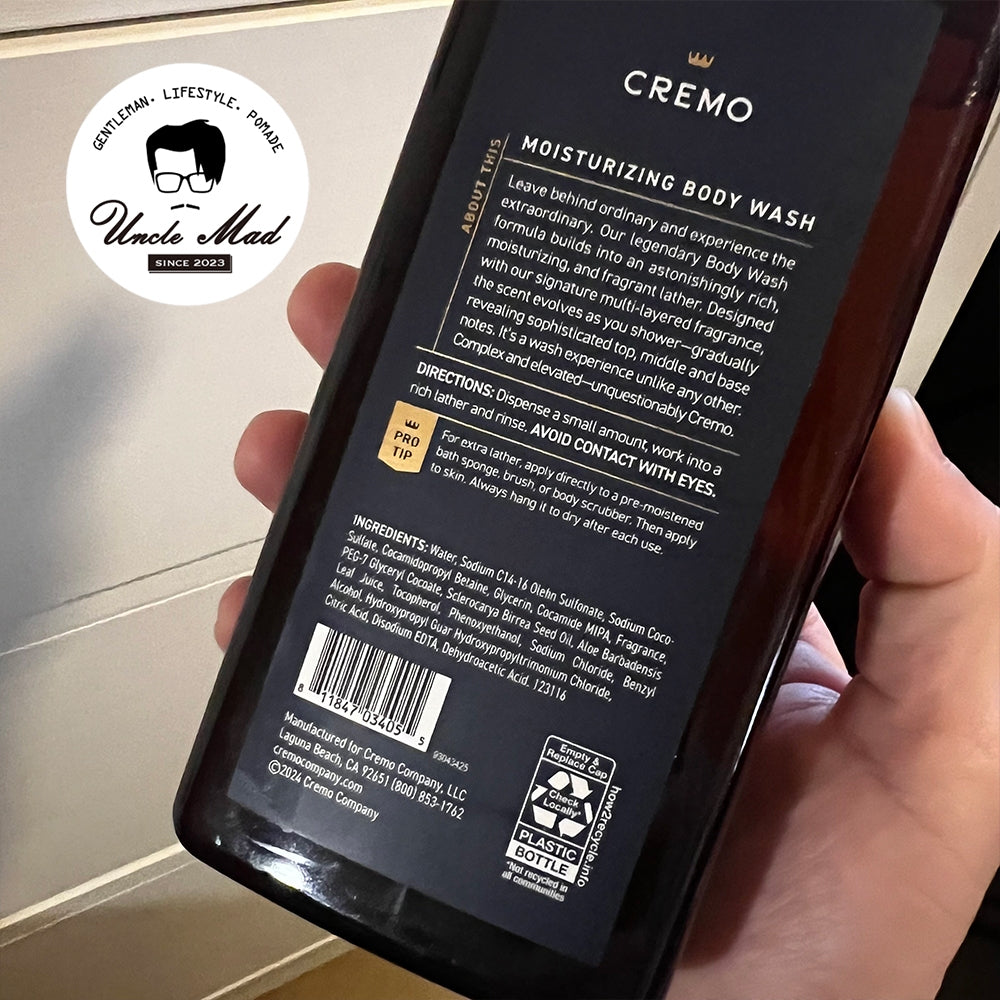 CREMO《Palo Santo 秘魯聖木》男性香氛沐浴乳 473ml