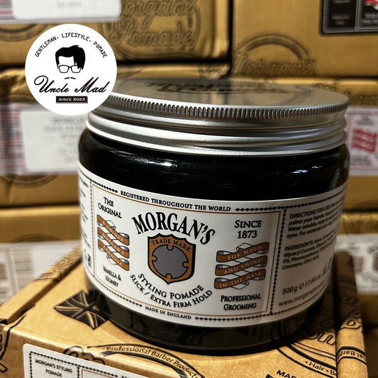 Morgan's 摩根髮油《白標 White Label》 強力定型水洗式髮油 商用裝 500g（蜂蜜香草）